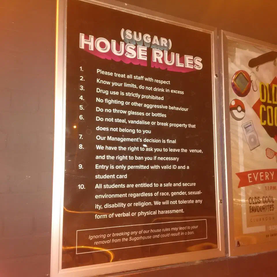 Sugarhouse rules poster