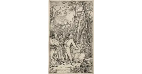 Diogenes Casting Away His Bowl