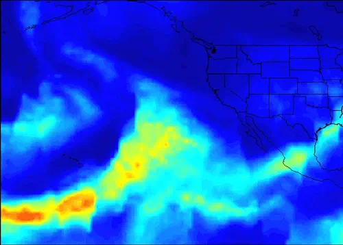 Series of Storms Battering California Tracked by NASA's AIRS Instrument