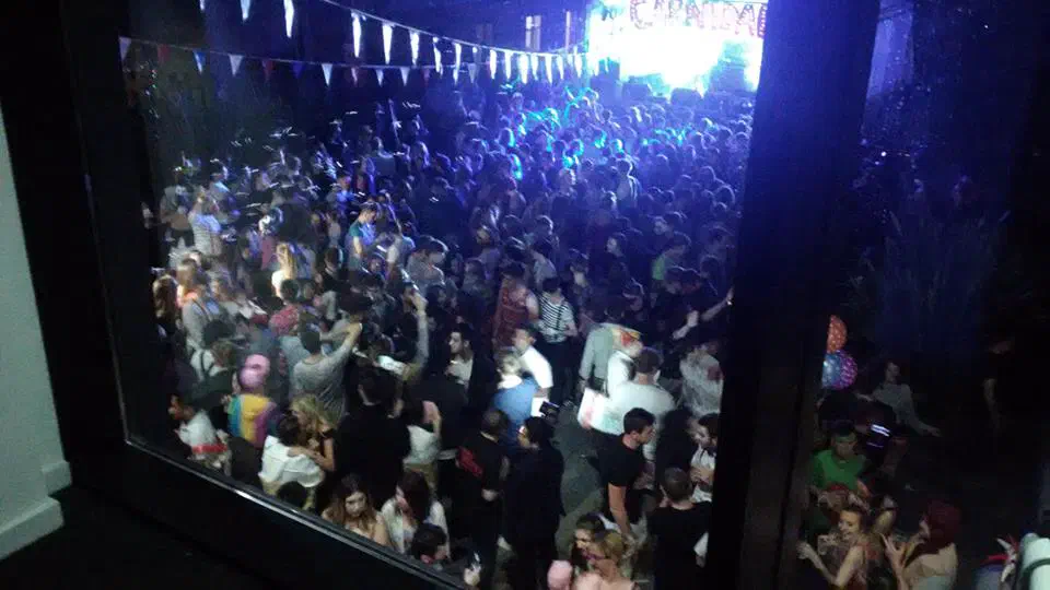 Students partying