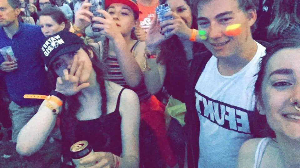 Me and friends partying