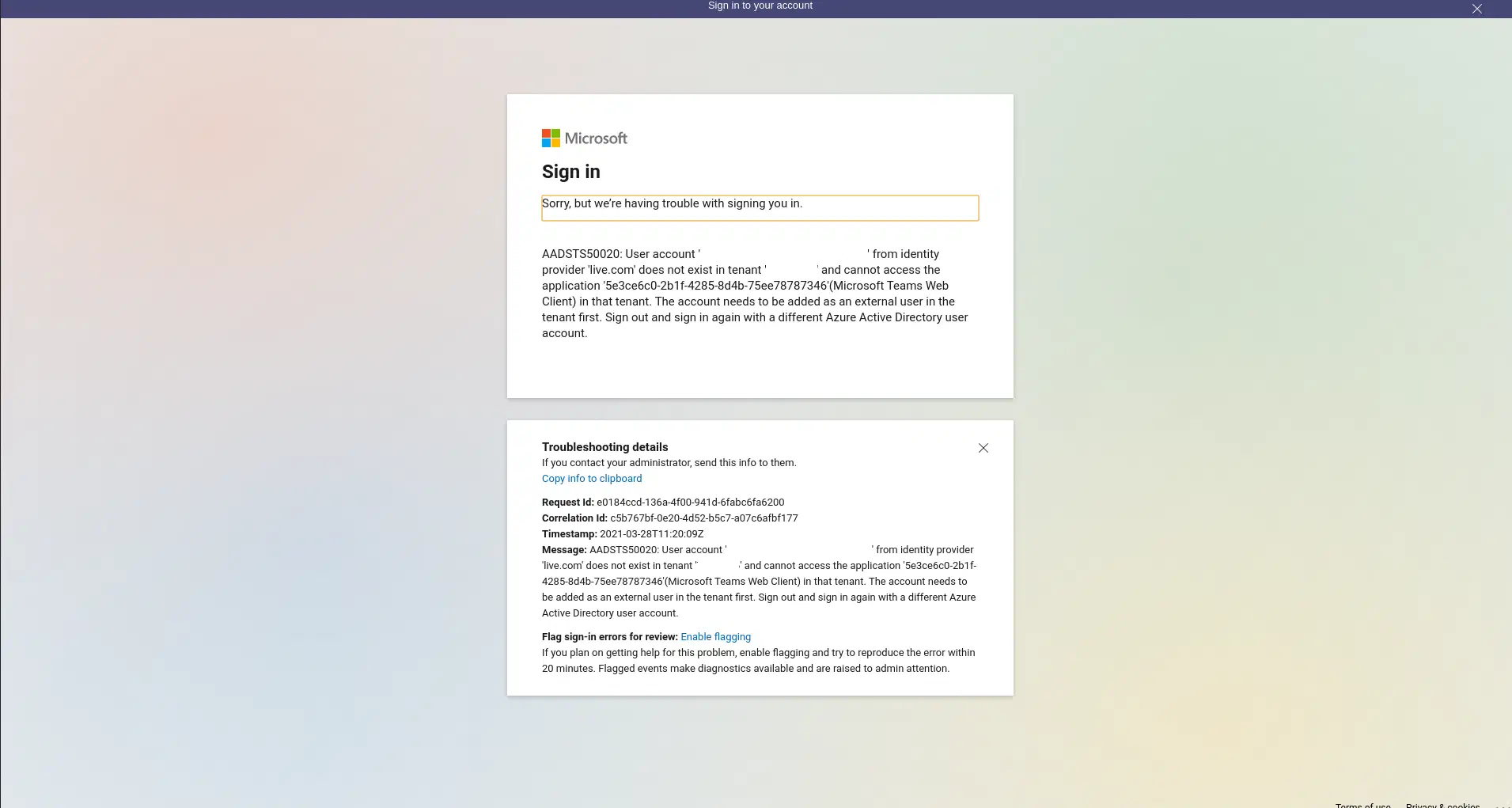 A screenshot of Microsoft Teams