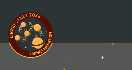 LibrePlanet 2022 logo