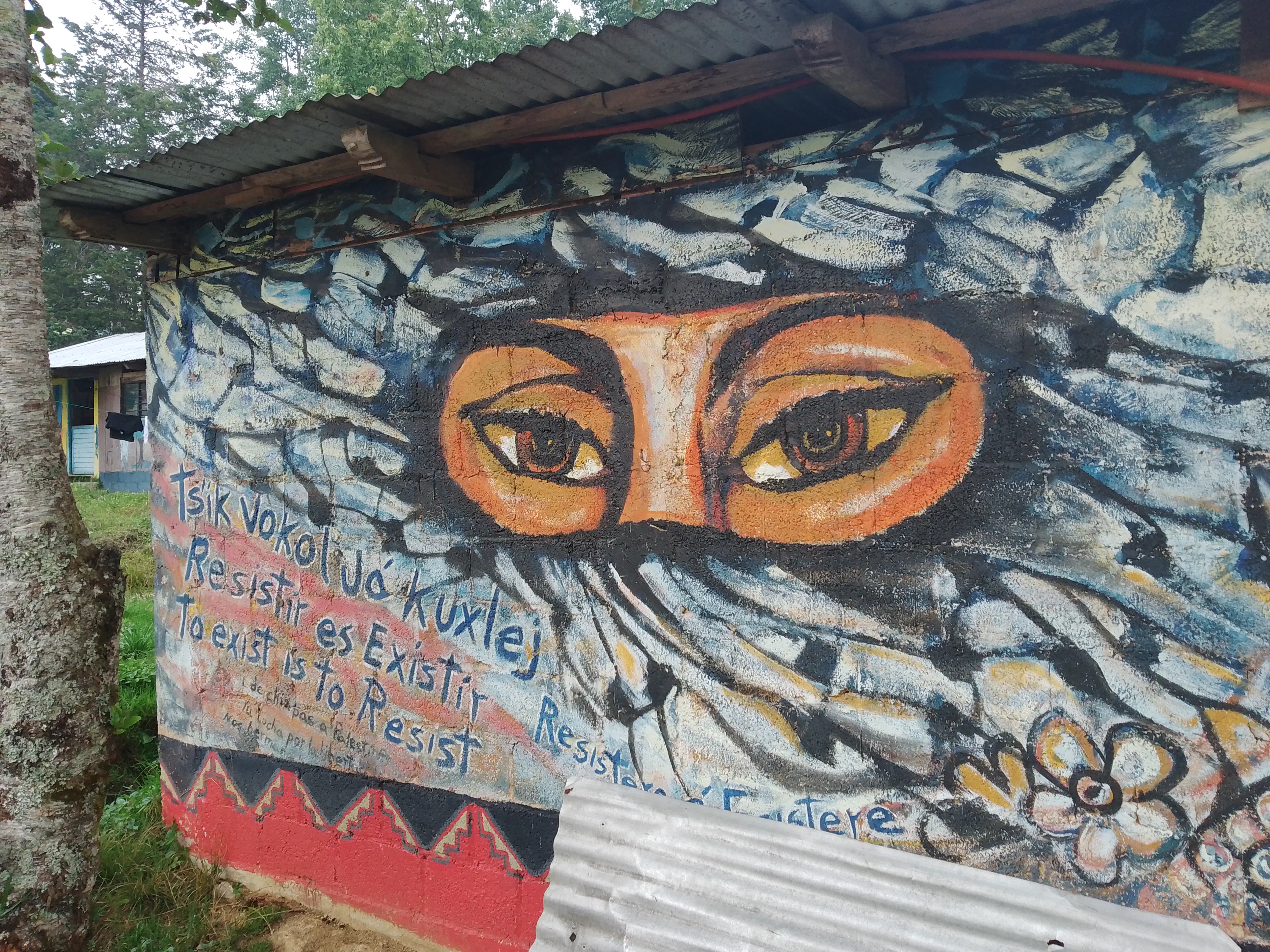 Mural of eyes