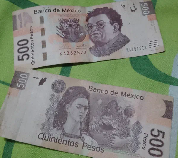 Two 500-peso notes