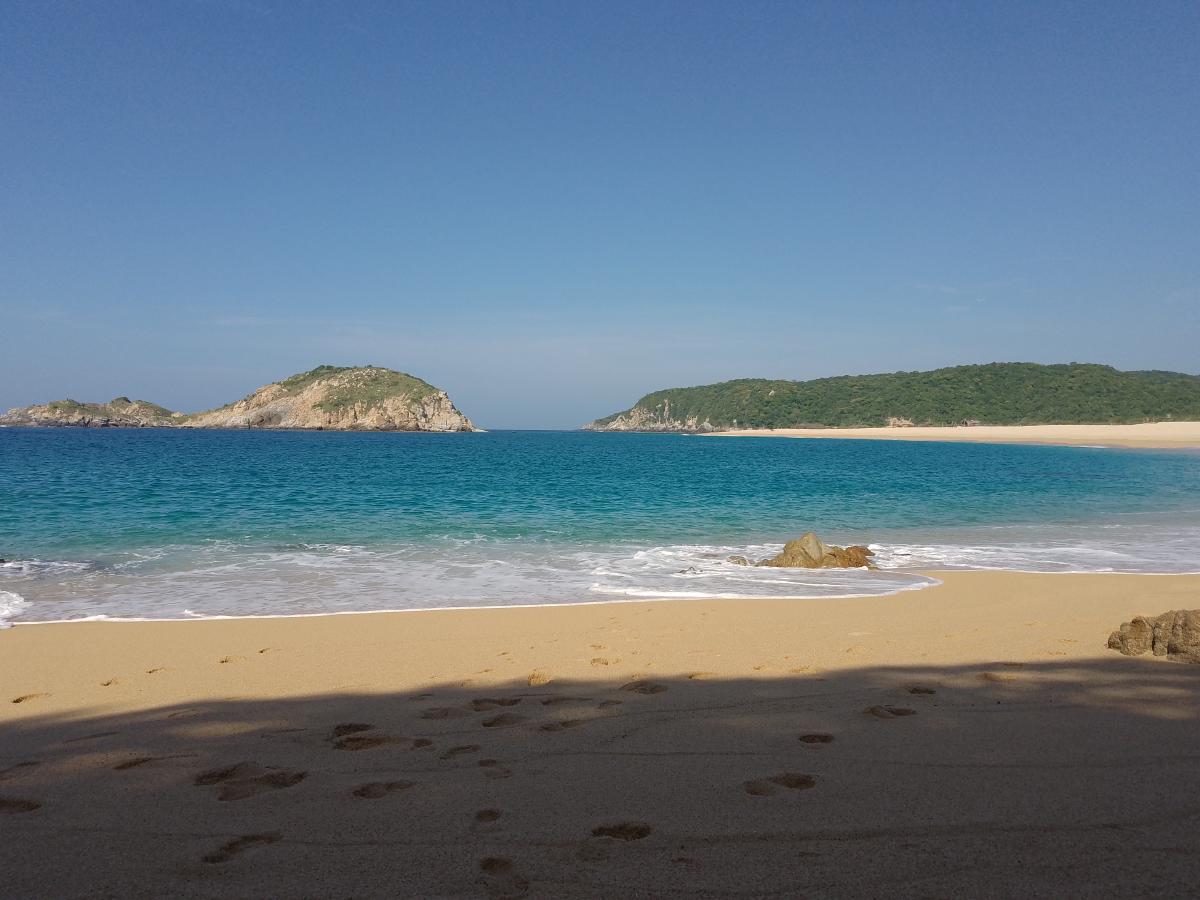 Beach with island