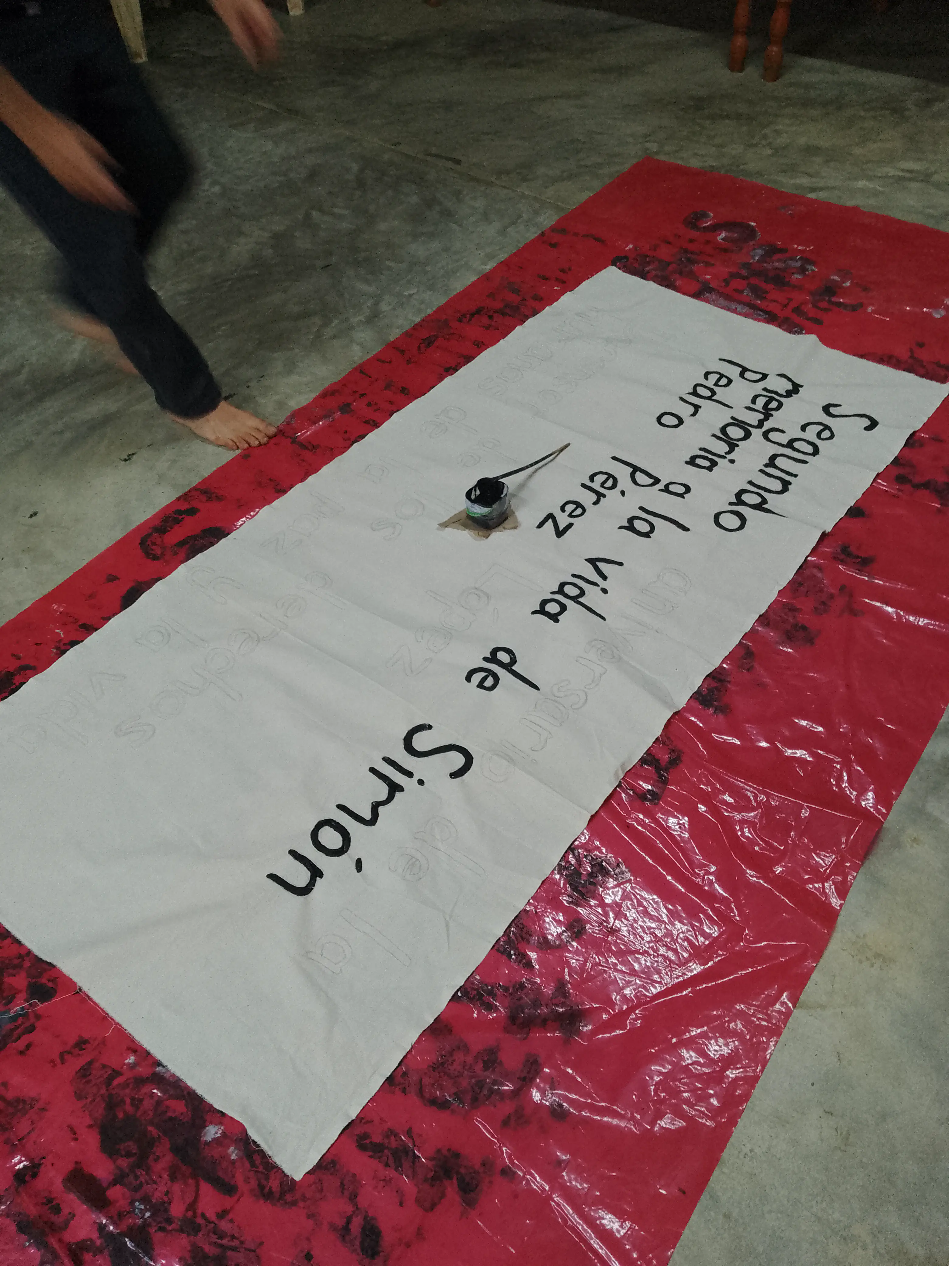 Painting a banner