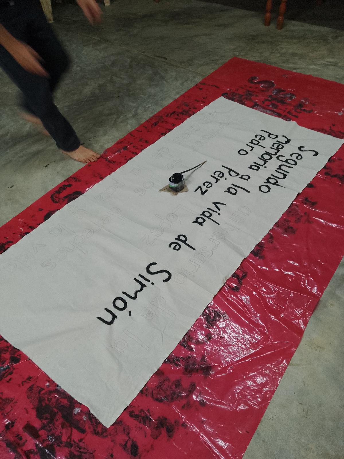 Painting a banner
