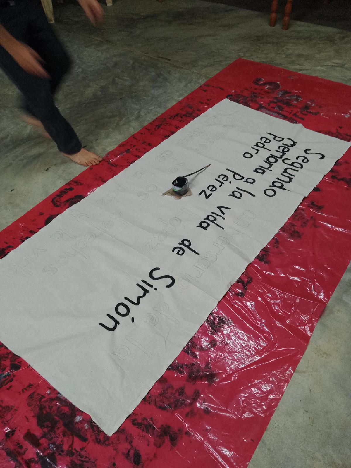 Painting a banner