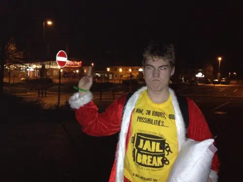 Me giving Roadchef services the finger