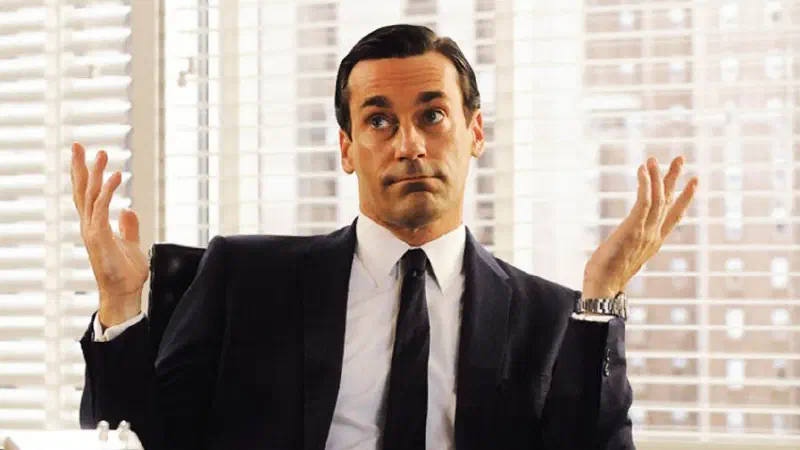 Don Draper shrugging
