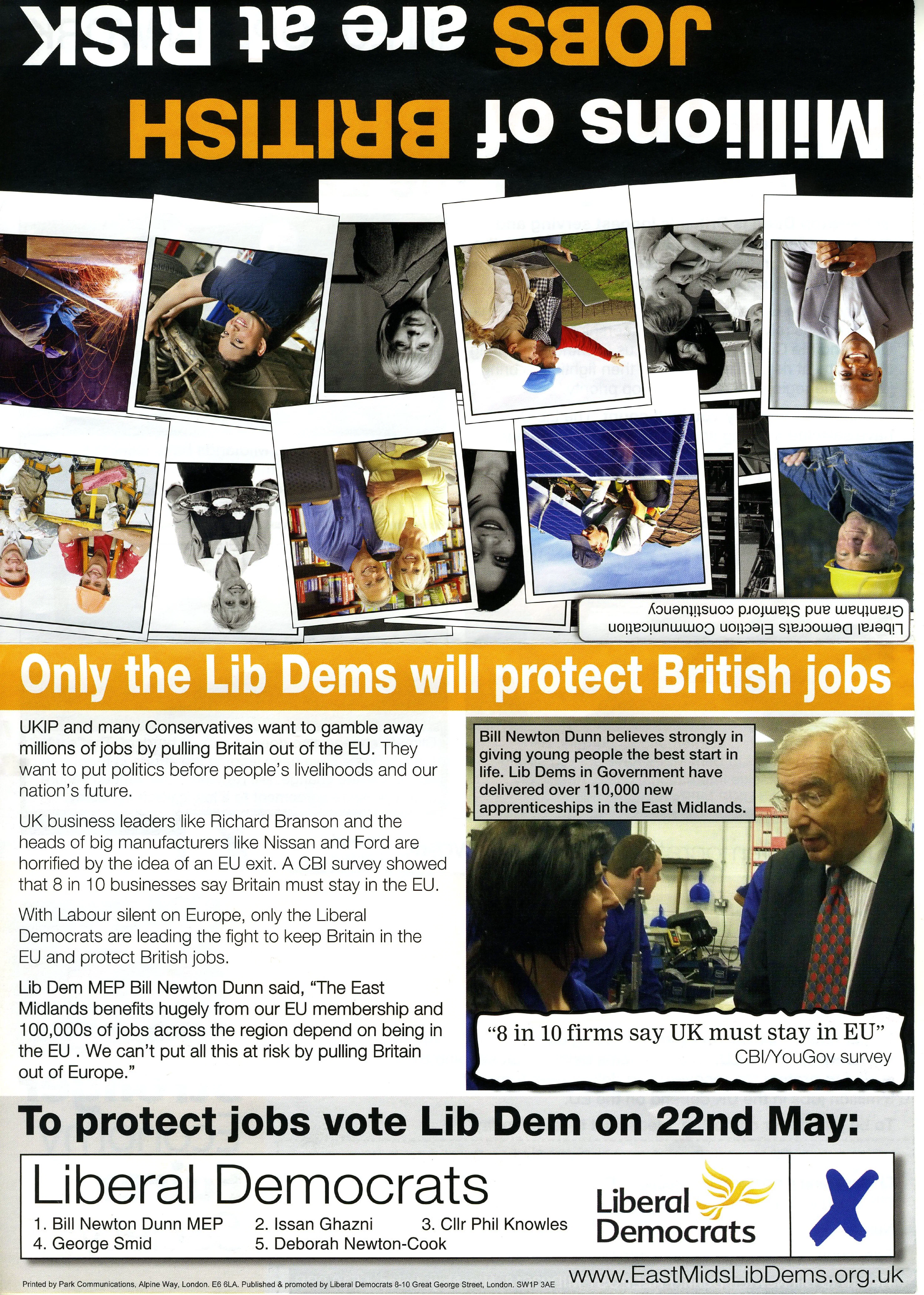 Liberal Democrats leaflet