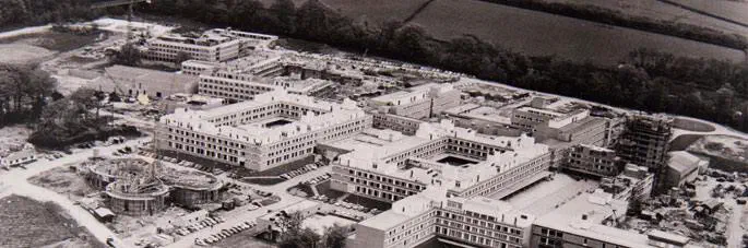 Lancaster University under construction