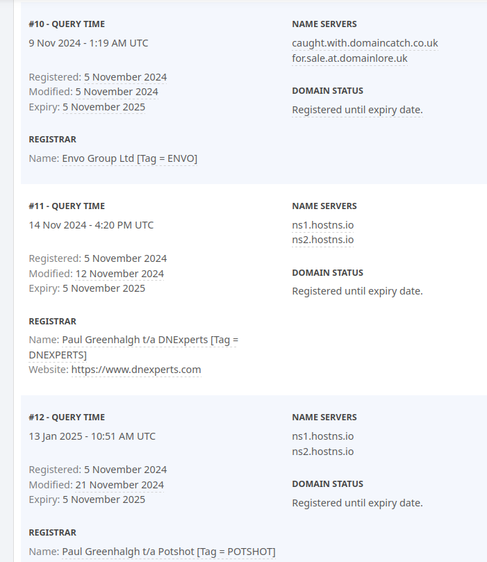 DNS history for studentloanrepayment.co.uk