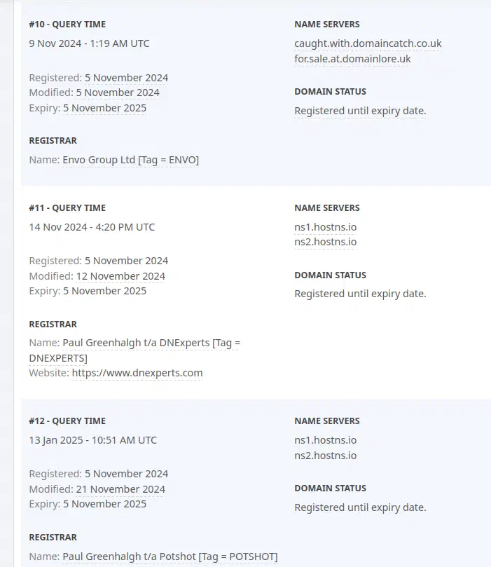 DNS history for studentloanrepayment.co.uk