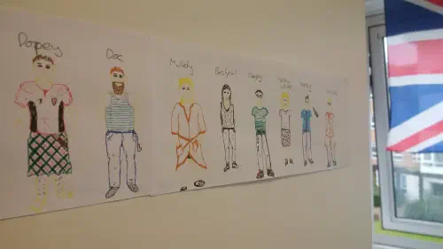 A drawing of my flatmates