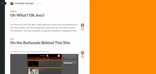 Oh What? Oh Jeez! Web Site