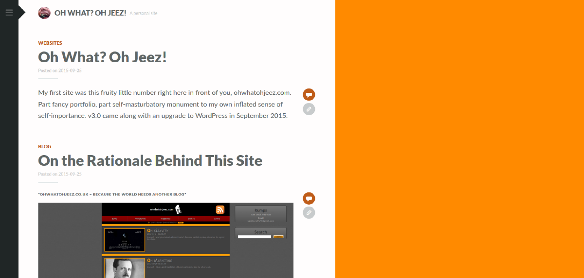 Oh What? Oh Jeez! Web Site