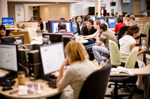 Students in a classroom