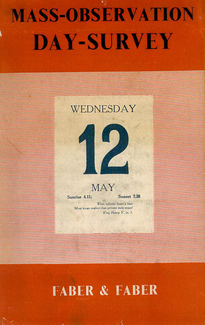 Mass Observation Day Survey book cover