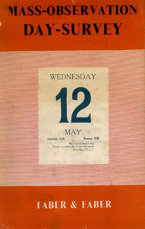 Mass Observation Day Survey book cover