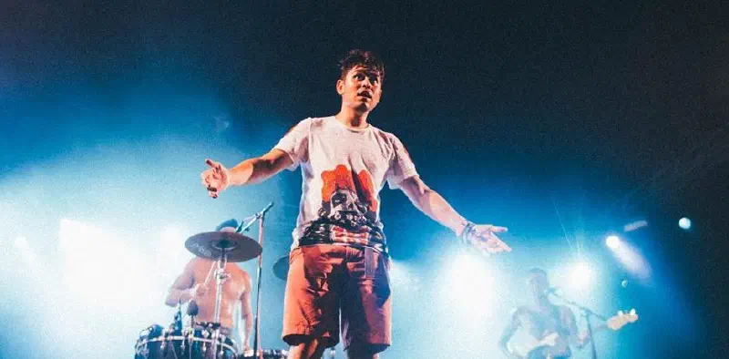 Man standing on a stage