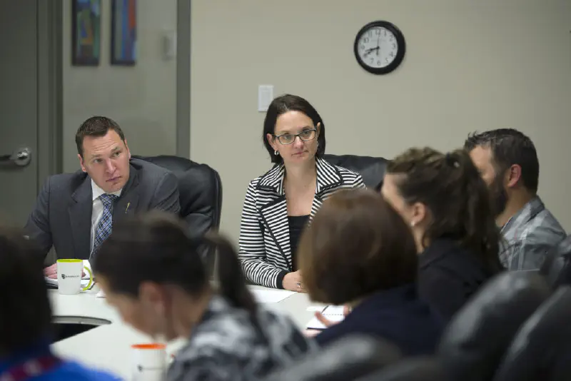 People in a meeting