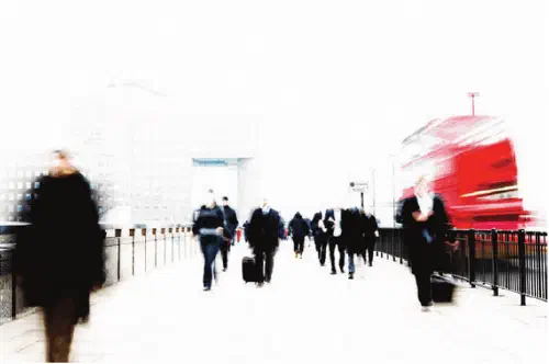 People walking in London