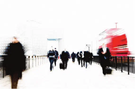 People walking in London