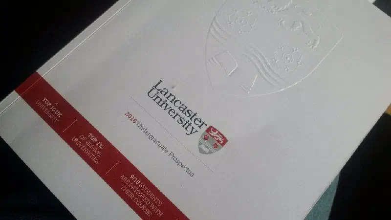 Lancaster University prospectus