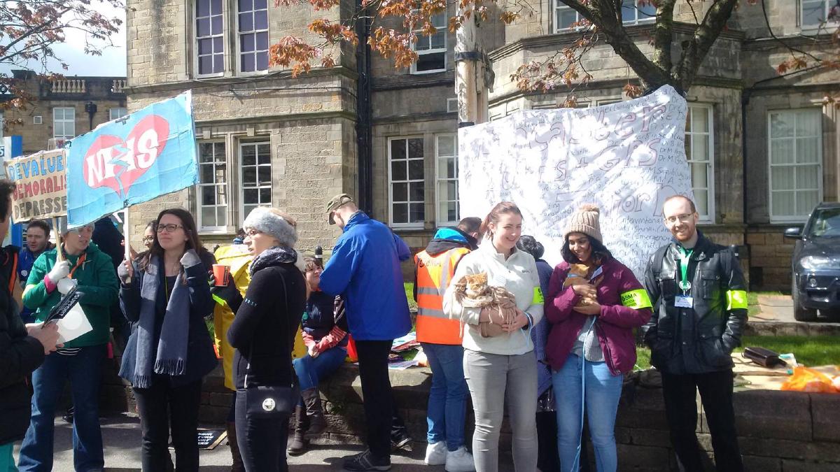 Junior doctors on strike