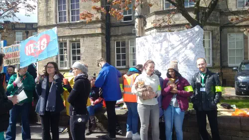 Junior doctors on strike