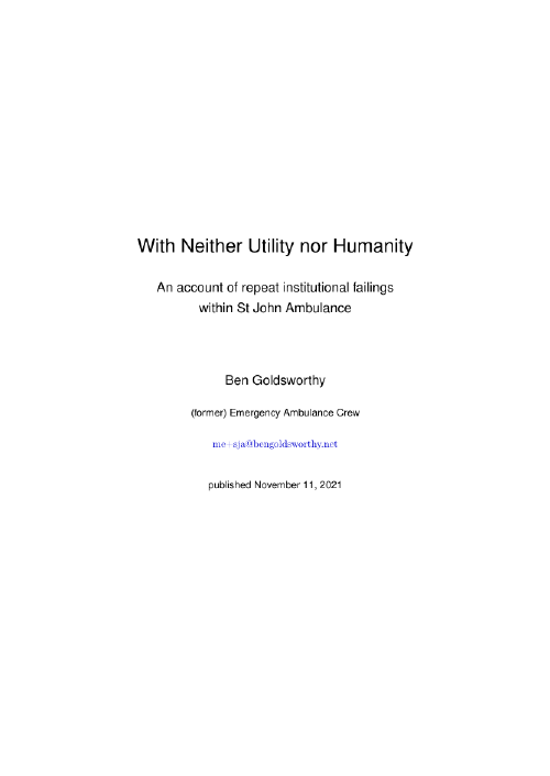 Report cover
